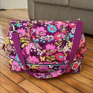 Vera Bradley Purple Floral Travel Bag